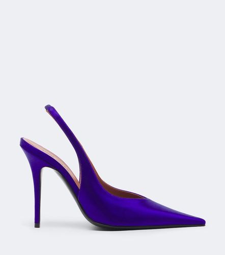 Escarpins slingback Anok en satin - Amina Muaddi - Modalova