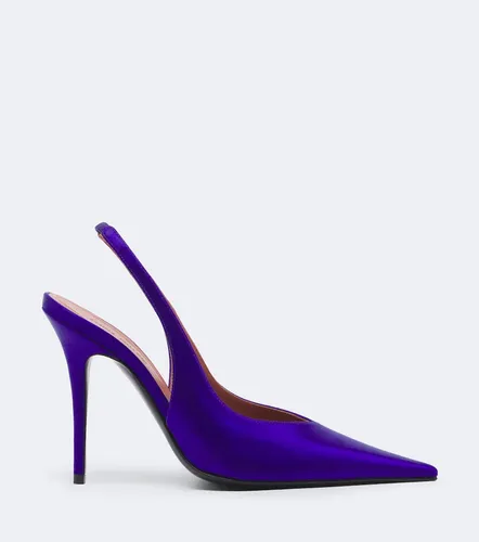 Escarpins slingback Anok en satin - Amina Muaddi - Modalova