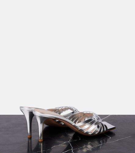 Mules Vyna 70 en cuir métallisé - Gianvito Rossi - Modalova