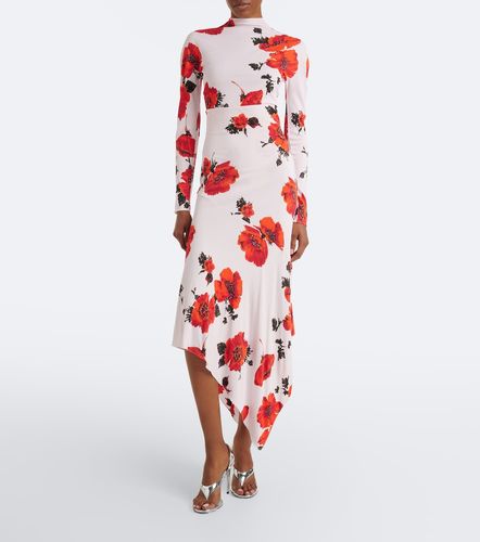 Alaïa Jupe midi asymétrique à fleurs - Alaia - Modalova