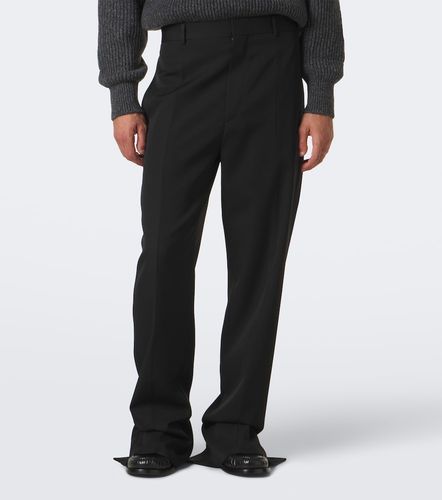 Pantalon droit en laine grain de poudre - Bottega Veneta - Modalova