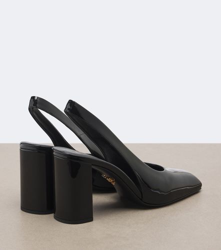 Escarpins slingback en cuir verni - Prada - Modalova