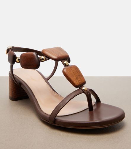 Sandales Munduk en cuir à ornements - Gianvito Rossi - Modalova