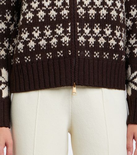 Cardigan zippé en laine mélangée - Moncler - Modalova