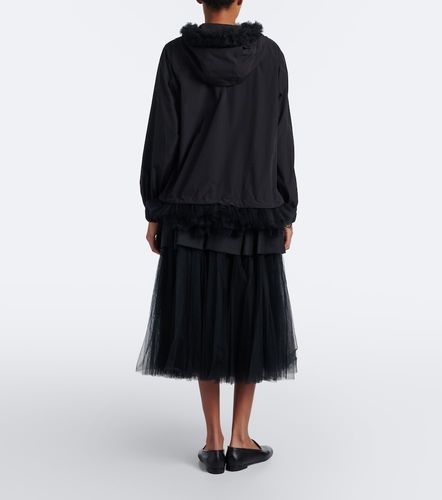 Kei Ninomiya Jupe midi en laine à volants superposés - Noir Kei Ninomiya - Modalova