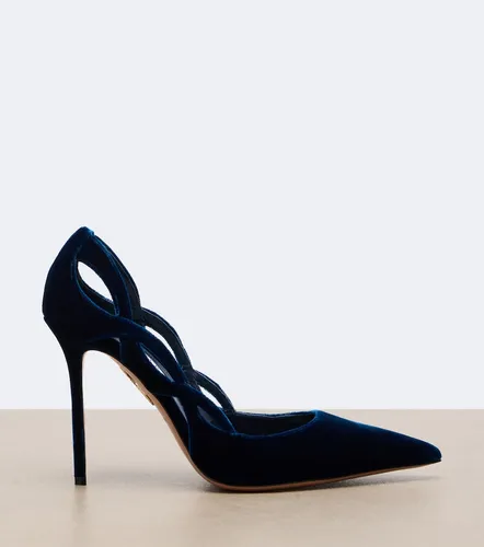 Escarpins Contour en velours - Aquazzura - Modalova