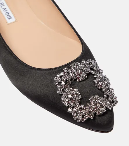 Ballerines Hangisi en satin à ornements - Manolo Blahnik - Modalova
