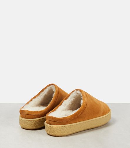 Mules Fozee en daim et shearling - Isabel Marant - Modalova