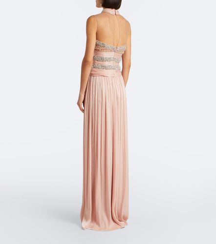 Robe longue Avalia en georgette - Costarellos - Modalova