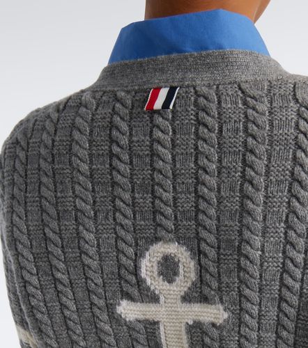 Cardigan 4-Bar en laine vierge - Thom Browne - Modalova