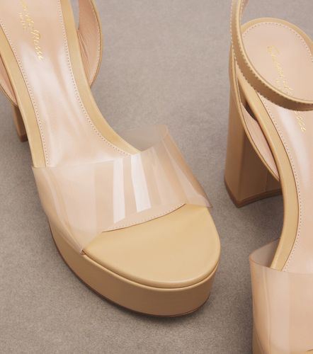Sandales à plateau en cuir et PVC - Gianvito Rossi - Modalova