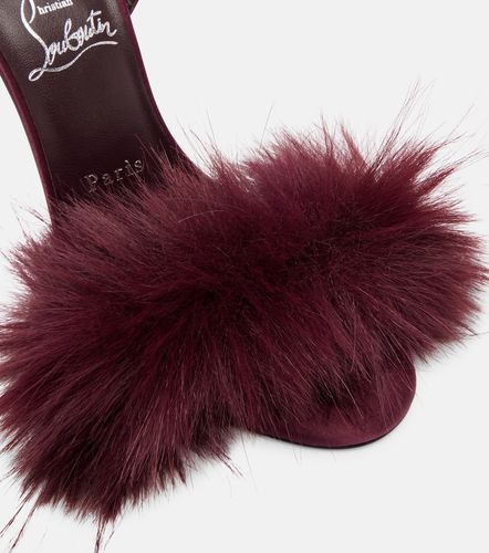 Sandales Patchoulina 100 en crêpe de satin - Christian Louboutin - Modalova