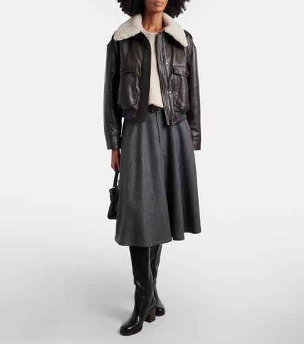 Veste bomber en cuir - Brunello Cucinelli - Modalova