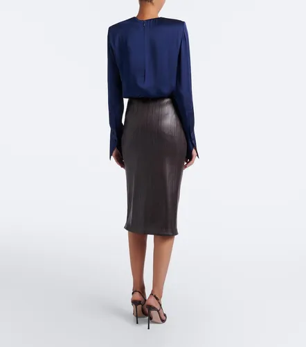 Tom Ford Jupe crayon en cuir - Tom Ford - Modalova