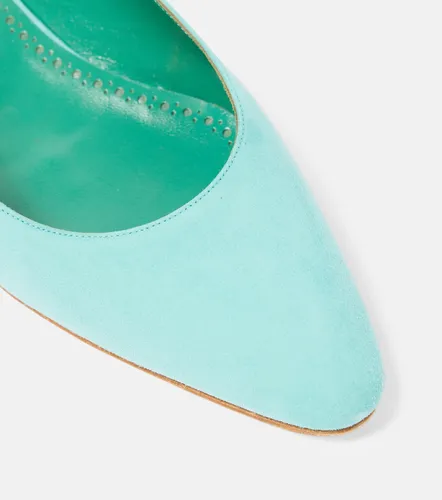 Ballerines Sawra 10 en daim - Manolo Blahnik - Modalova