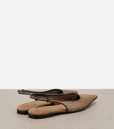 Ballerines slingback en cuir - Brunello Cucinelli - Modalova
