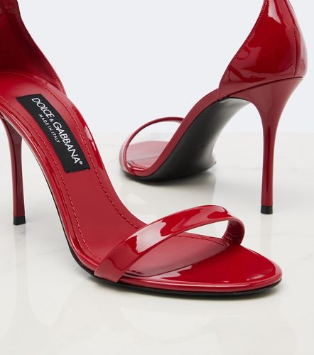 Sandales DG en cuir verni - Dolce&Gabbana - Modalova