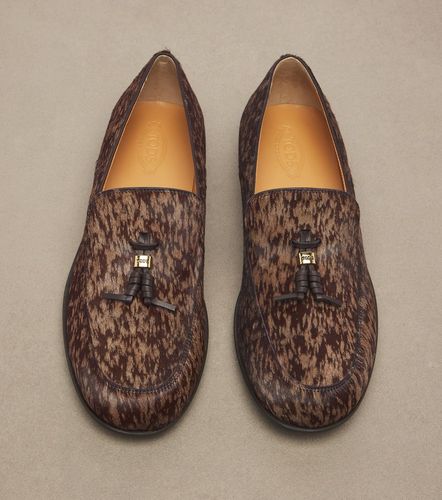 Mocassins en cuir façon poulain - Tod's - Modalova