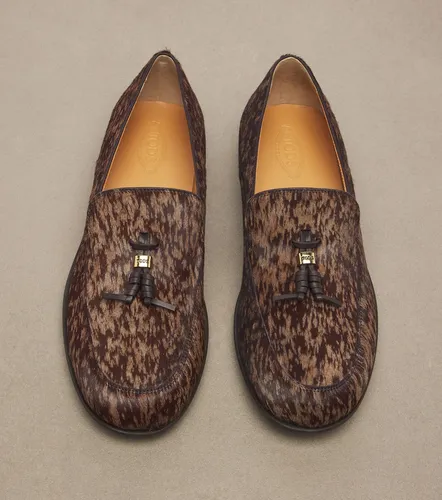 Mocassins en cuir façon poulain - Tod's - Modalova
