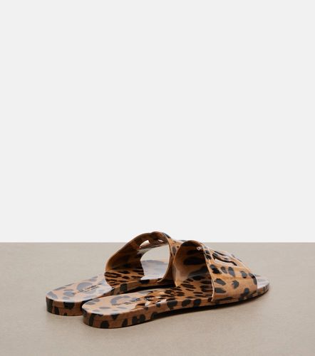 Mules DG à imprimé léopard - Dolce&Gabbana - Modalova
