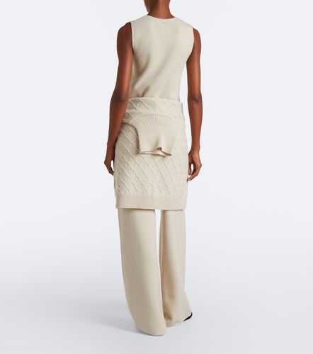 Pantalon ample en laine et cachemire - Max Mara - Modalova