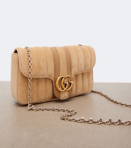 Sac Jetset GG Marmont Small en daim - Gucci - Modalova