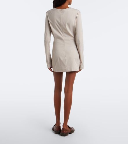 Robe en popeline de coton mélangé - Miu Miu - Modalova