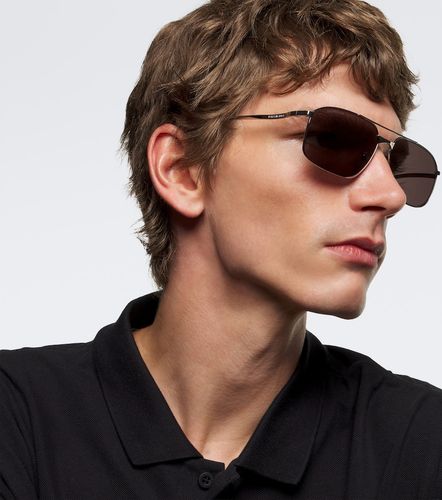 Lunettes de soleil navigateur à logo - Balenciaga - Modalova