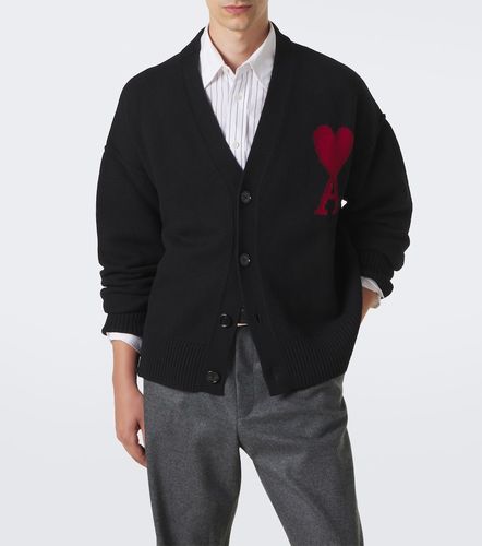 Cardigan Ami de Coeur en laine vierge - Ami Paris - Modalova