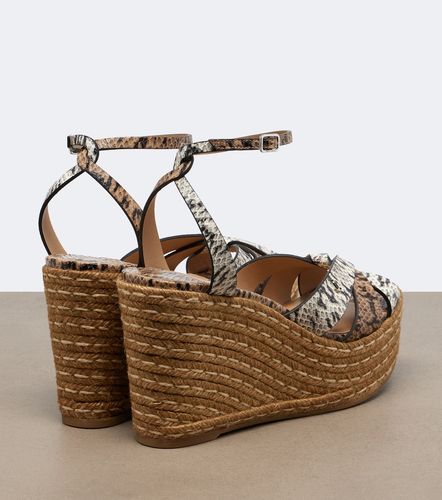 Sandales Korra en cuir à imprimé serpent - Jimmy Choo - Modalova