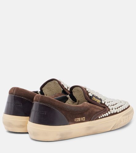 Slip-on VCE en daim à clous - Golden Goose - Modalova