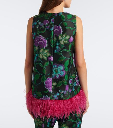 Top La Scala à fleurs et plumes - La DoubleJ - Modalova