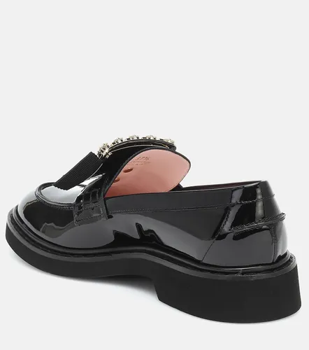 Mocassins Viv' Rangers en cuir verni à cristaux - Roger Vivier - Modalova