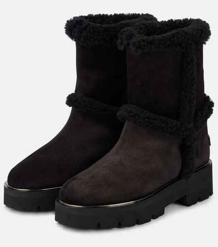 Bottines Teddi en cuir à finitions en peau lainée - Aquazzura - Modalova