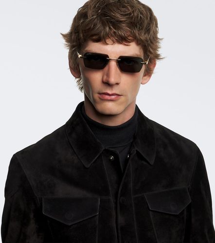 Lunettes de soleil rectangulaires Signature C - Cartier Eyewear Collection - Modalova