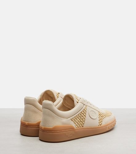 Baskets VLogo en raphia et cuir - Valentino Garavani - Modalova