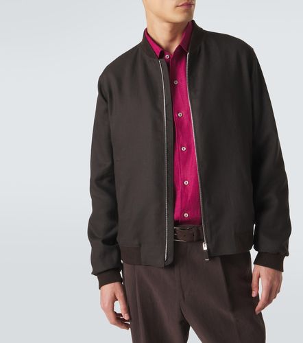 Zegna Veste bomber en lin - Zegna - Modalova