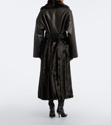 Manteau à finitions en cuir - Magda Butrym - Modalova