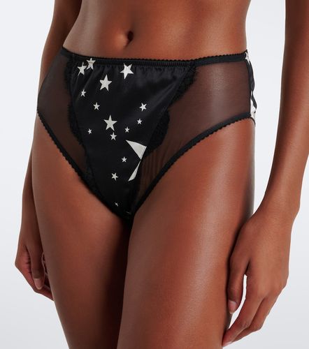 Culotte à imprimé et dentelle - Dolce&Gabbana - Modalova