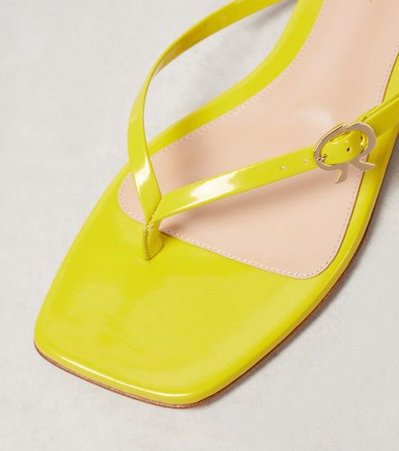 Tongs Ribbon en cuir verni - Gianvito Rossi - Modalova