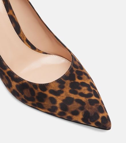 Escarpins Gianvito 85 en daim à motif léopard - Gianvito Rossi - Modalova