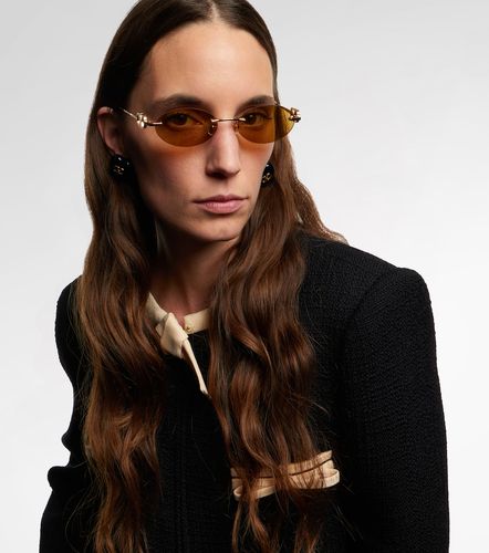 Lunettes de soleil ovales VLogo - Valentino Garavani - Modalova