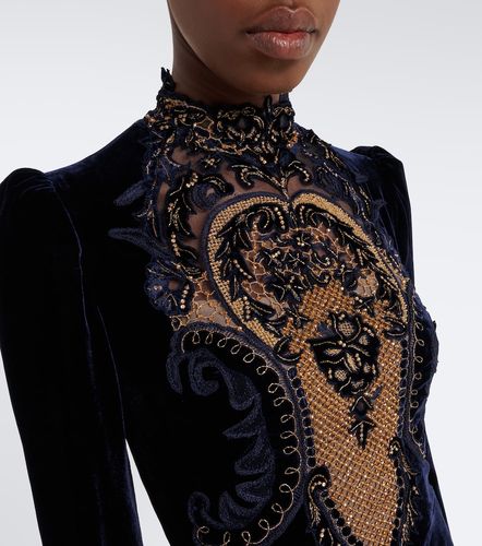 Robe longue Aliska à ornements - Costarellos - Modalova