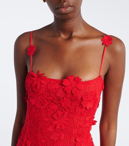 Robe longue en dentelle guipure - Blumarine - Modalova