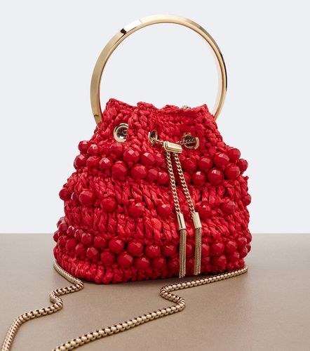 Sac seau Bon Bon en raphia à perles - Jimmy Choo - Modalova