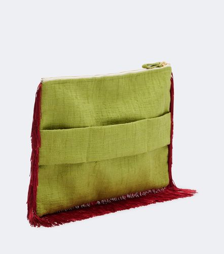 Pochette en toile de coton à franges - La DoubleJ - Modalova