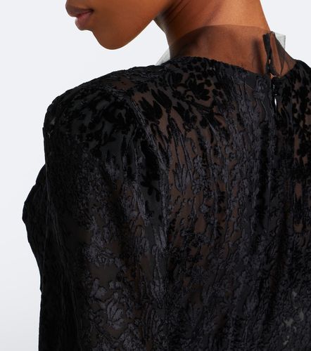 Robe longue en velours de soie à fleurs - Fendi - Modalova