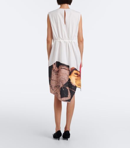 Robe en coton mélangé à imprimé - Prada - Modalova