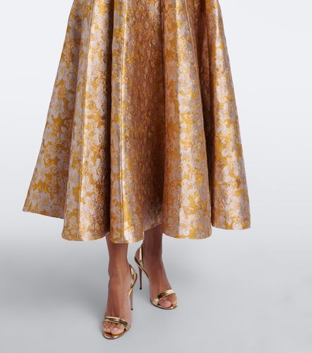 Robe de cocktail en brocart à fleurs - Markarian - Modalova