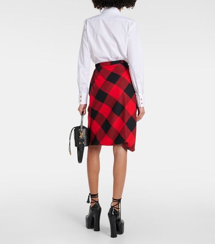 Jupe midi en laine vierge à carreaux - Vivienne Westwood - Modalova